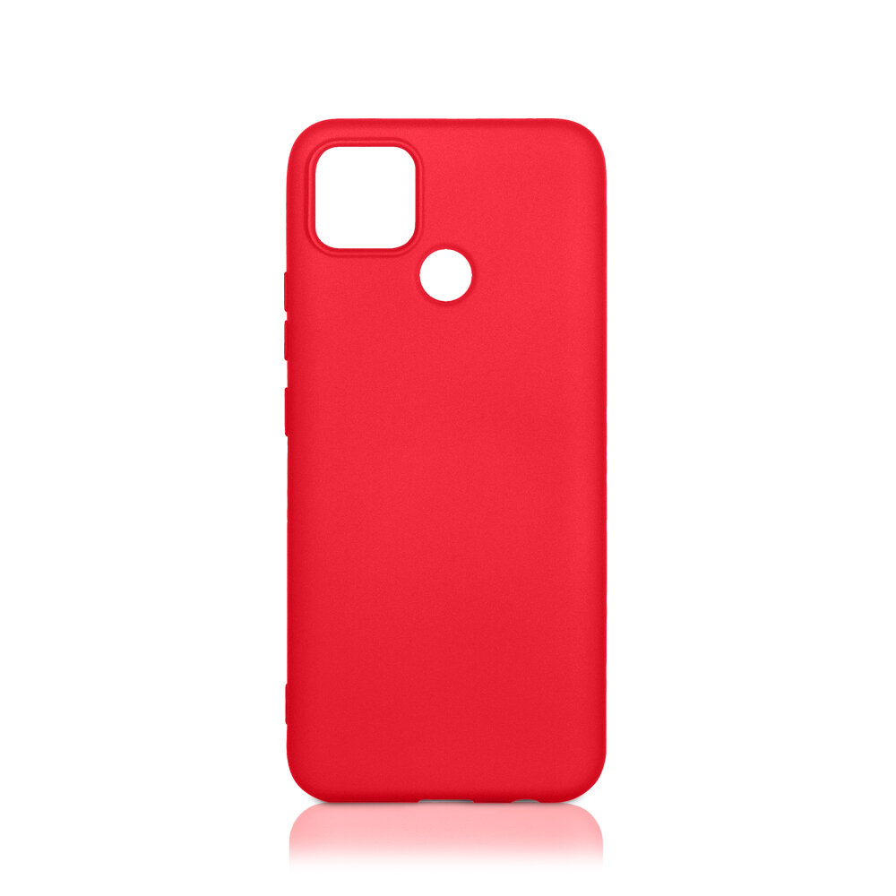 Чехол для Realme C25 / C25s, красный, микрофибра, DF rmOriginal-13 (red)