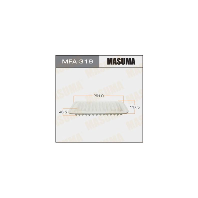 Фильтр воздушный Masuma MFA319 Toyota Yaris (P90, P130) 05-, Platz (P10) 99-, Peugeot 107 05-, Subaru Justy (M300) 07-, Citroen C1 05-