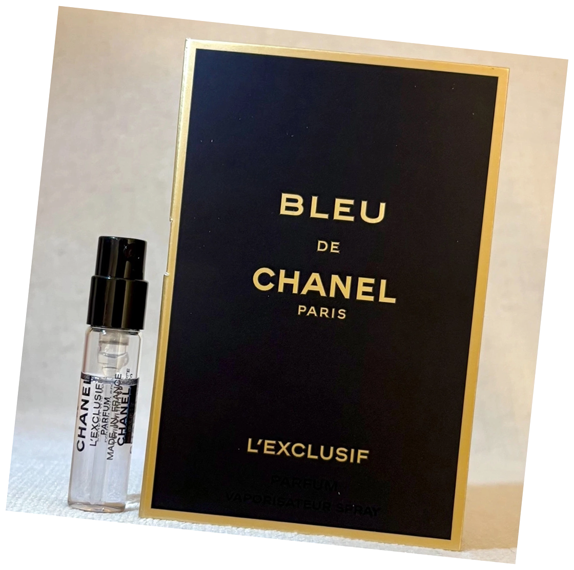 Сэмпл аромата Chanel Bleu De Chanel L Exclusif 1.5 / Духи Шанель Блю Де Шанель Л Эксклюзив миниатюра / Стойкий парфюм