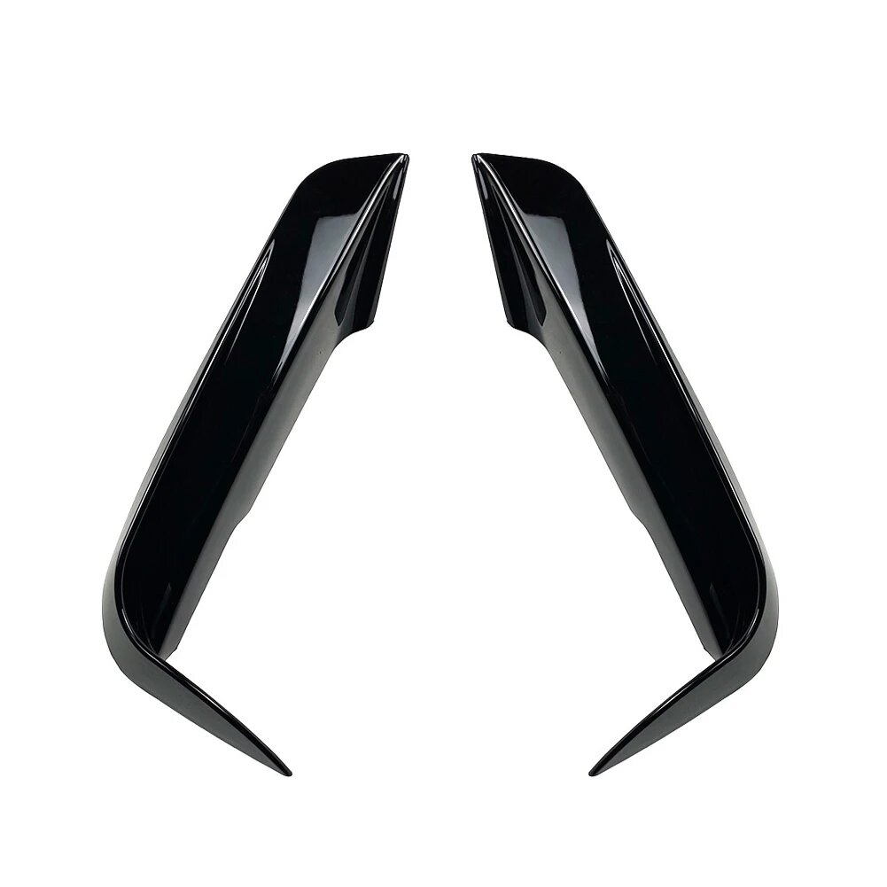 Разделитель переднего бампера для BMW F30 F31 M Sport, Style A Glossy Black