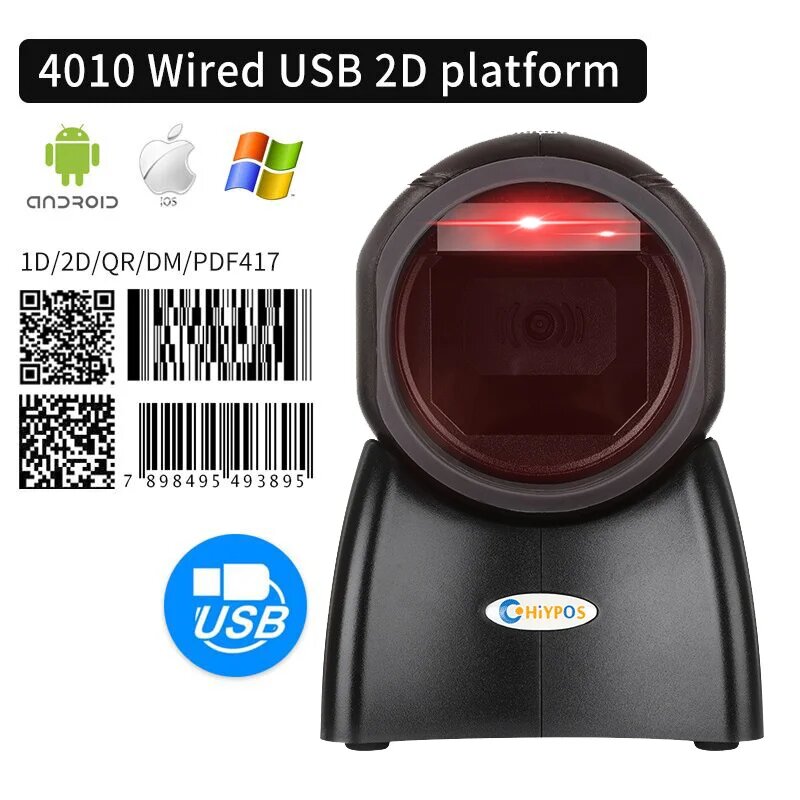 Сканер штрих-кода 1D/2D NT-4010 USB