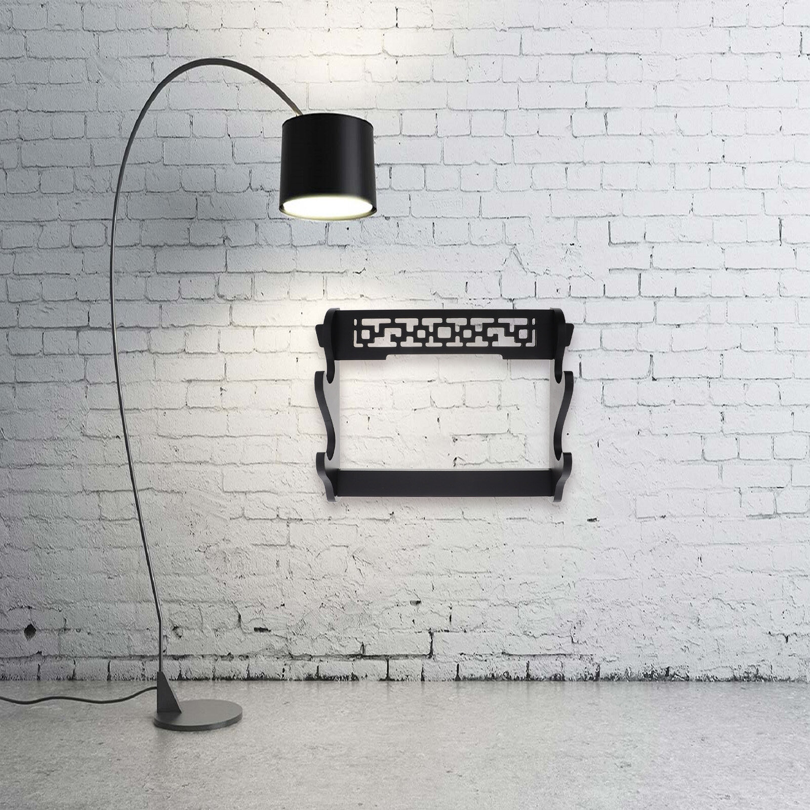 Настенный держатель для мечей винтажный, устойчивый материал, элегантный дизайн для дома или офиса, 38.50x28.80x3.80 см