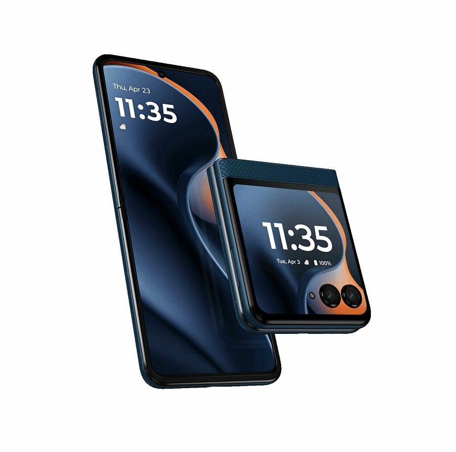 Смартфон Motorola Razr 60 5G 8/256 ГБ, складной телефон, синий, аккумулятор 4500 мА·ч