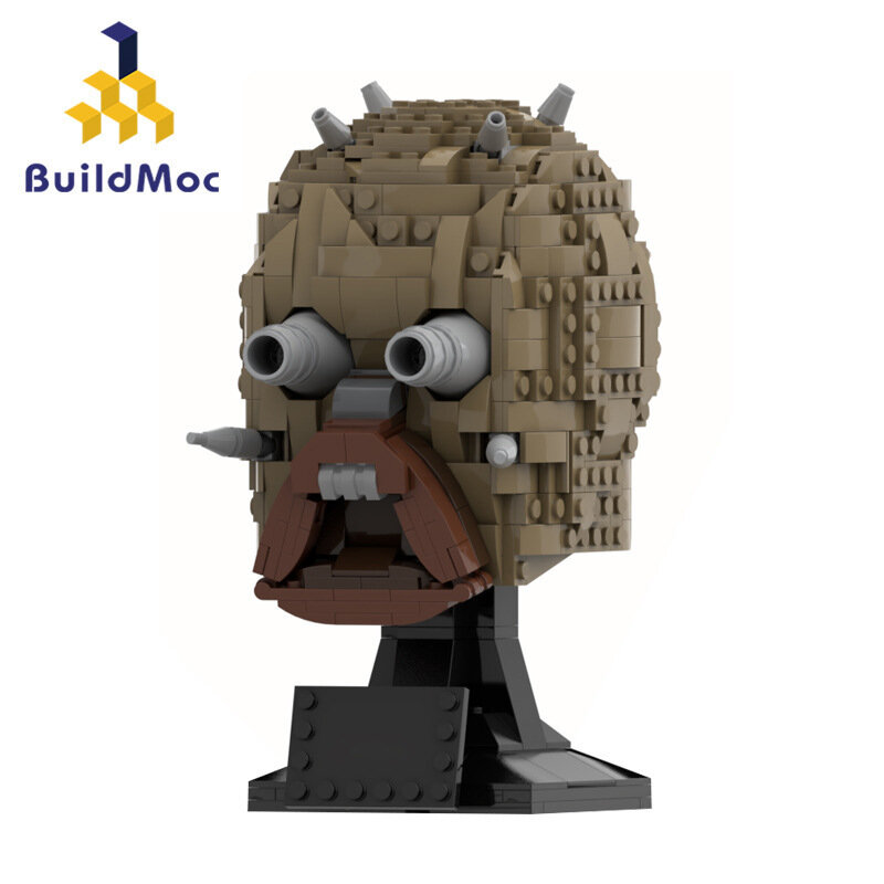 MOC-73338 Звездные Войны Серии Настольная Фигурка Шлем Конструктор Совместимый с Крупными Брендами Цвет：По умолчанию