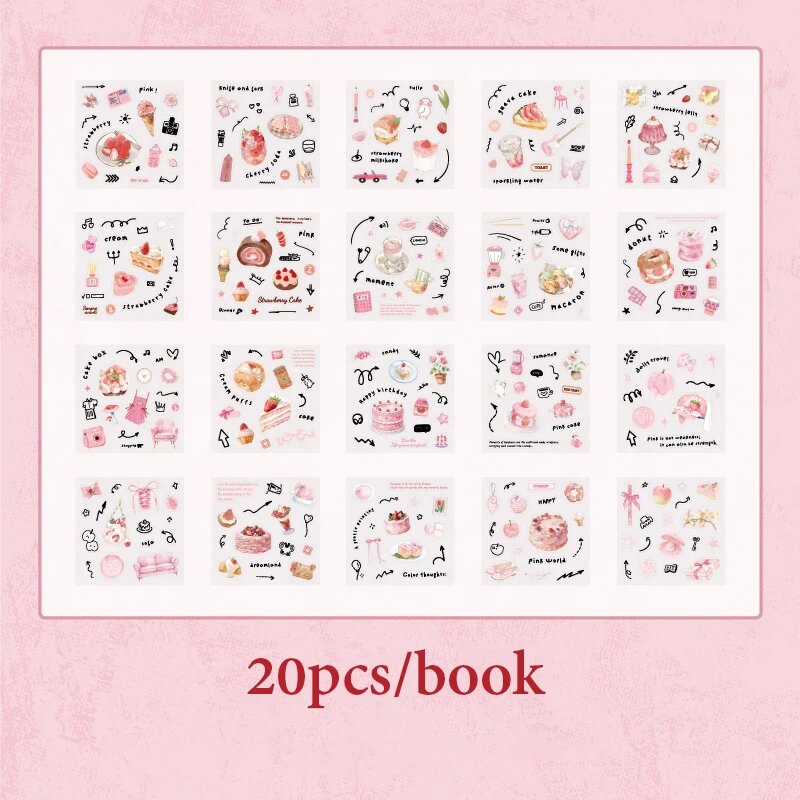 Прозрачные водонепроницаемые наклейки Mr.Paper - 20 шт S31994-4