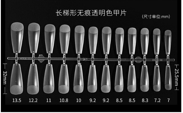 Заостренные акриловые накладные ногти 48 шт смешанные цвета nail art наконечники полное покрытие набор наконечников