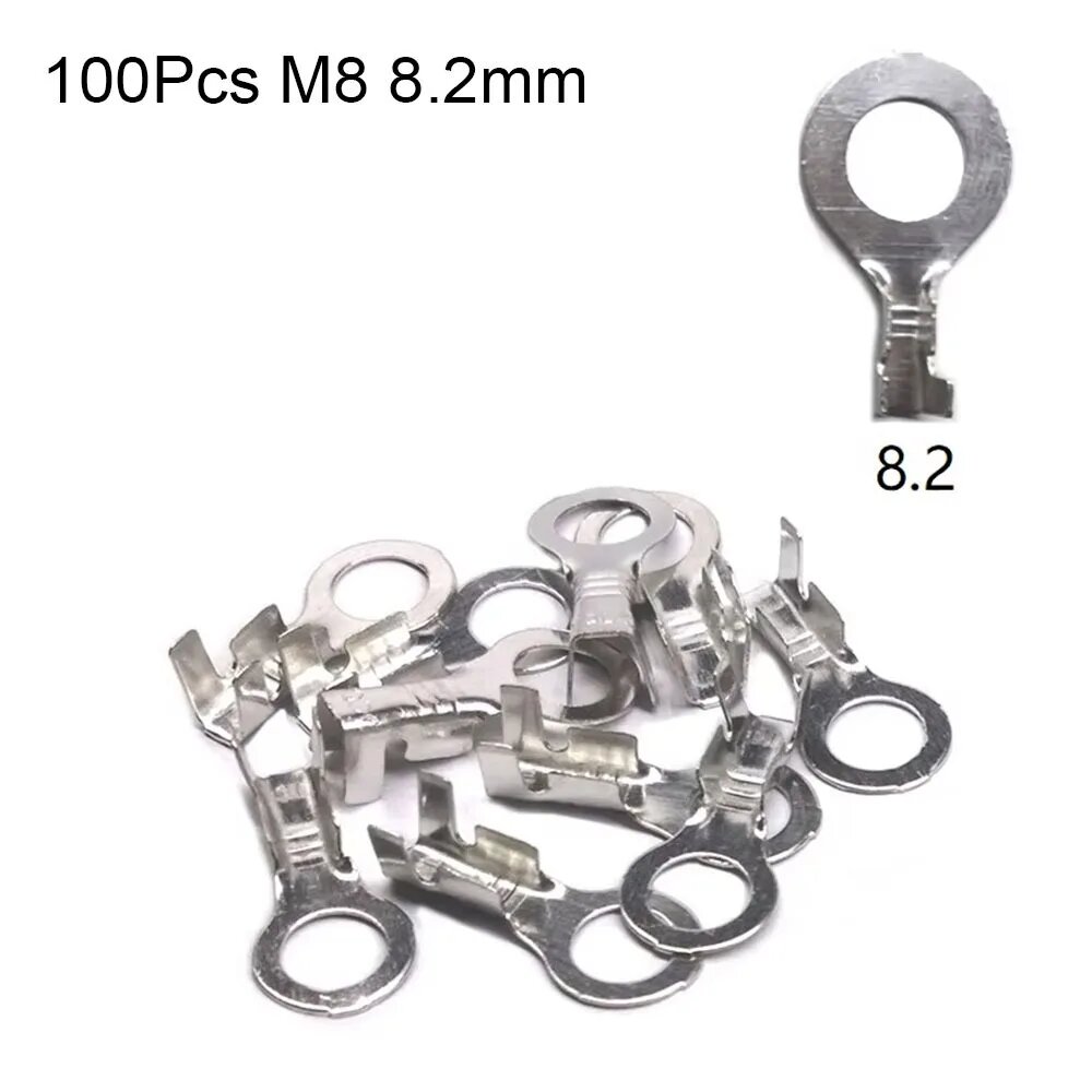 Наконечники для проводов латунные DJ431 100 шт. 100Pcs M8 8.2mm