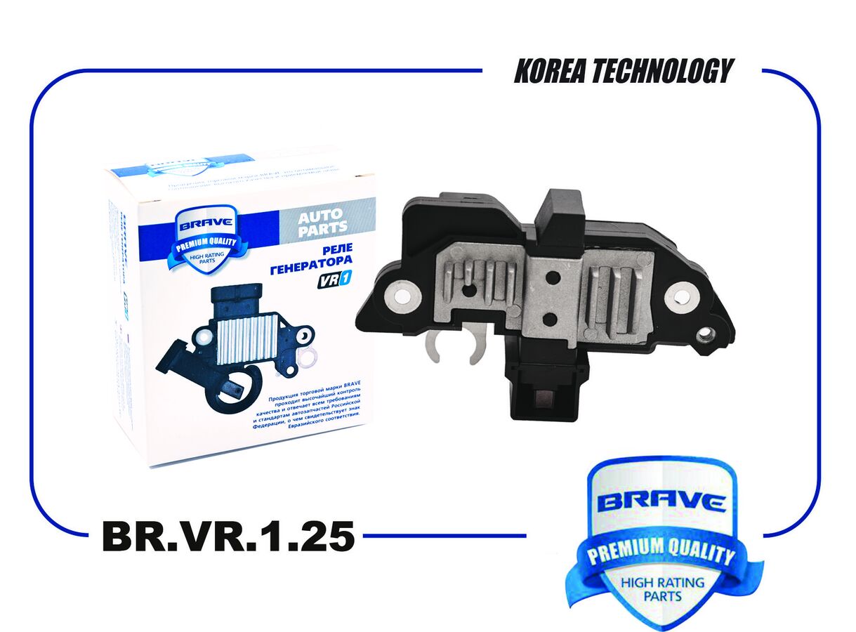 Реле генератора vw golf iv 1j1 1.9 tdi тип bosch , audi a4/a6, passat all <05, golf, polo 1,6, golf iv 97-, fiat ducato iii 06-, iveco daily iv 06- аналог bosch 2.3d (BRAVE BRVR125)