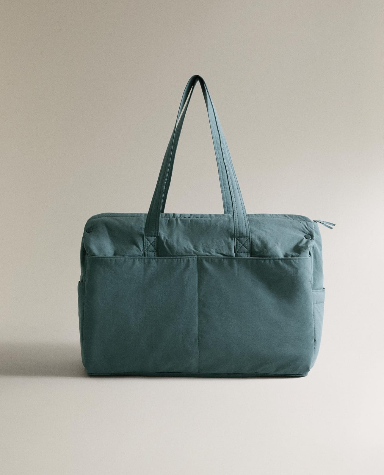 Сумка ZARA HOME для мамы хлопок листья, синий, 47 x 36 x 17 см 4606/019/400-99