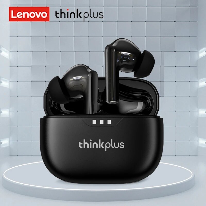 Lenovo Thinkplus LP3 Pro, черные беспроводные наушники