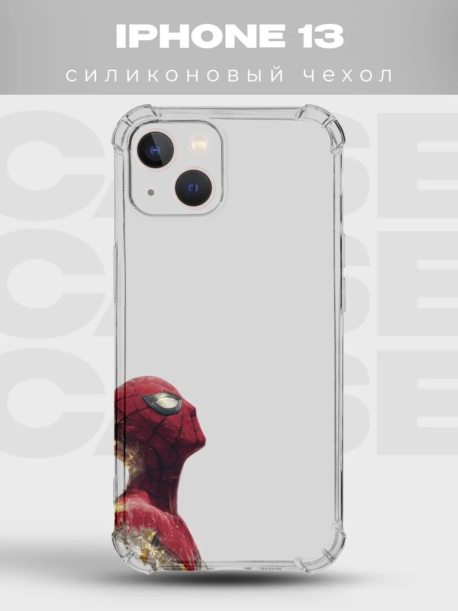Чехол на iPhone 13 Человек-паук марвел spiderman комикс