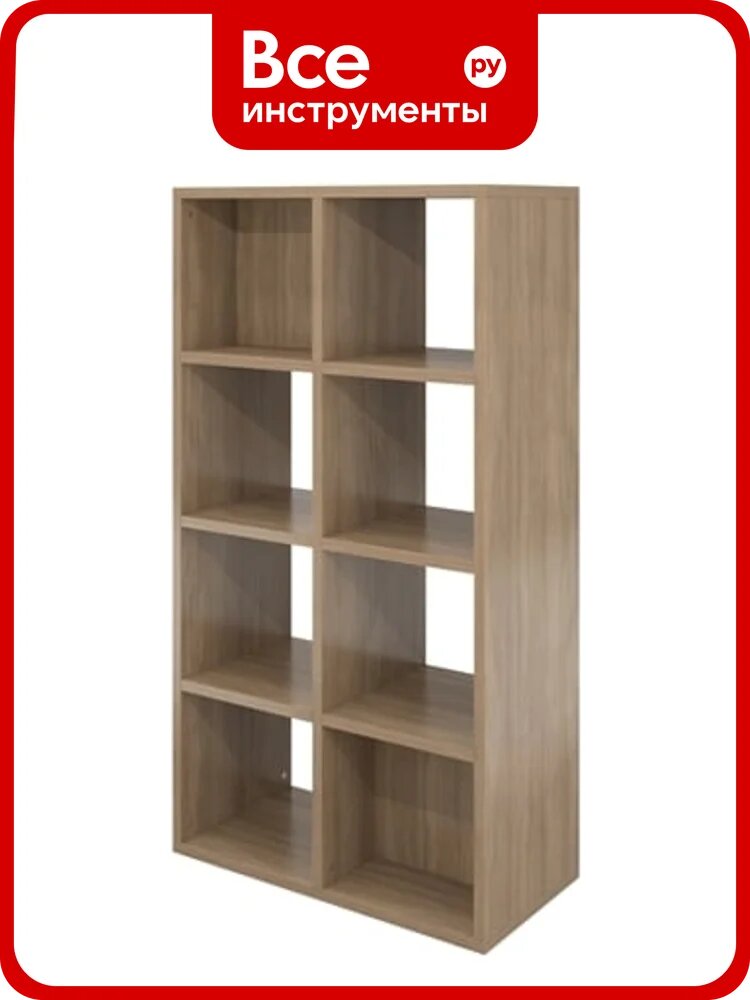 Стеллаж открытый Монолит Дублин 800x400x1500 Дуб кофейный37 ДБ30.37