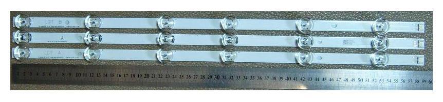 Подсветка LED 590мм 6 линз TV компл. DRT 3.0 32 Rev0.2 (14.3.13)(A2, Bх1) 3ШТ