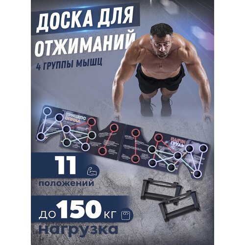 фото Платформа для эффективных отжиманий 9в1 - losung (домашний тренажер) receive power