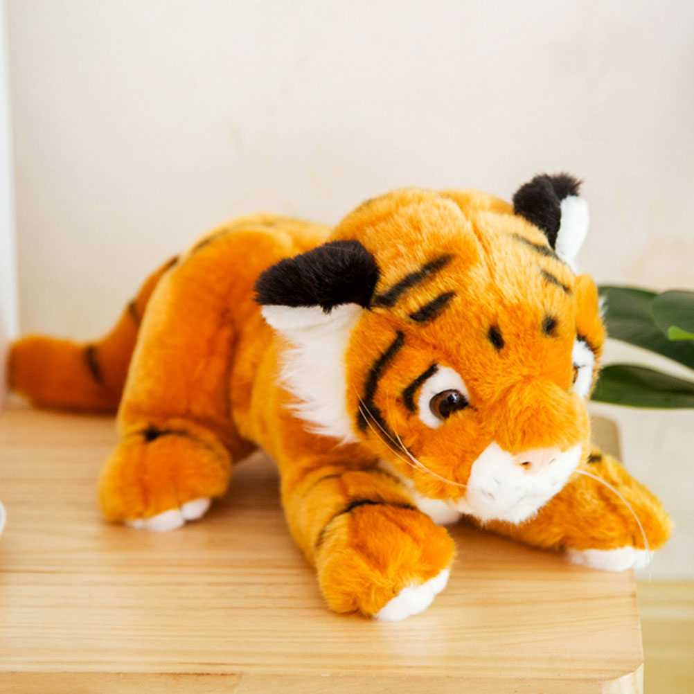 1 Шт Игрушка В Forme Тигра Жёлтый 25*22Cm Для Украшения Дома И Подарков