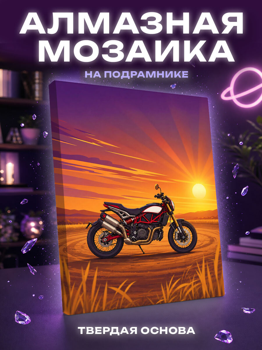 Алмазная мозаика Золото скорости на закате