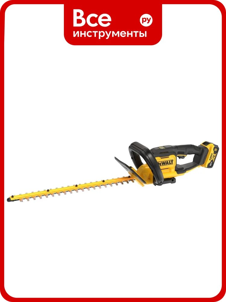 Аккумуляторный кусторез Dewalt DCMHT562P1, 18 В, 56 см, 2800 ход/мин, с АКБ 5 Ач и ЗУ DCMHT562P1-QW
