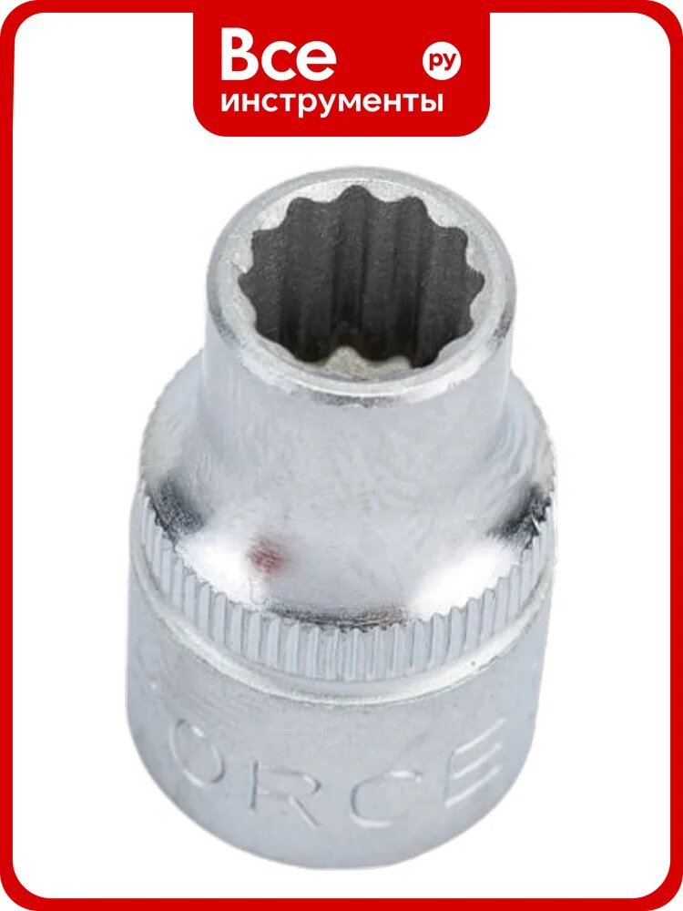 Головка короткая 12-гранная (8 мм; 3/8DR) FORCE 53908