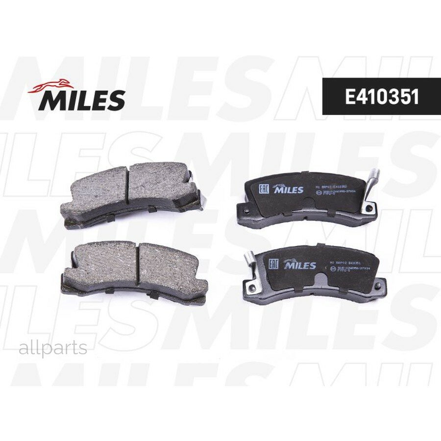 MILES E410351 Колодки тормозные TOYOTA AVENSIS/CAMRY/CARINA/CELICA/COROLLA 86-03 задние