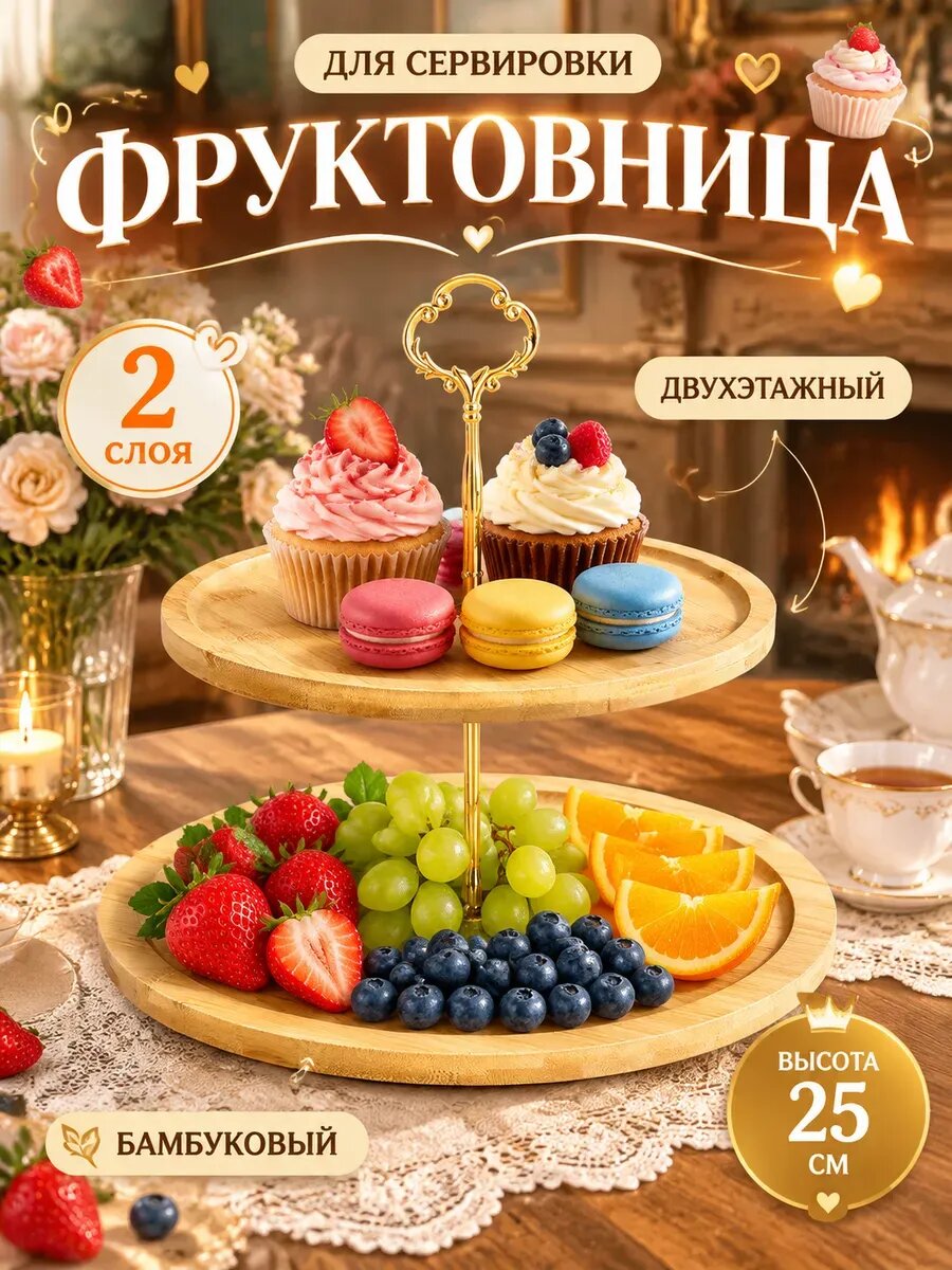 Фруктовница конфетница блюдо сервировочное Павлин