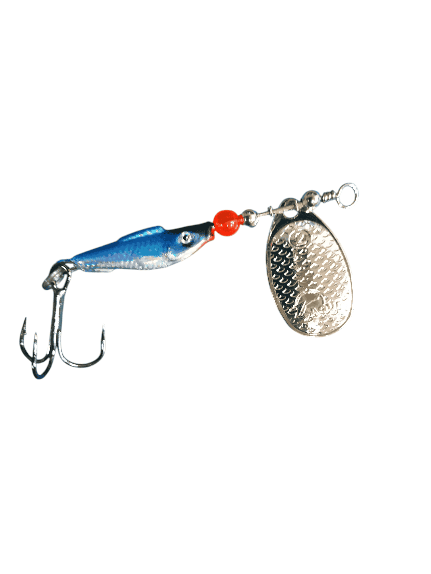 Блесна AQUA FISH COMET-2, вес- 9,0g, лепесток №2 (серебро), цвет тела 06 (голубая спинка) 124191