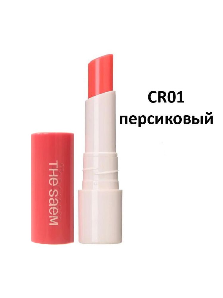 The Saem Увлажняющий оттеночный бальзам-тинт для губ 4 г Saemmul Essential Tint Lipbalm, оттенок CR01 персиковый