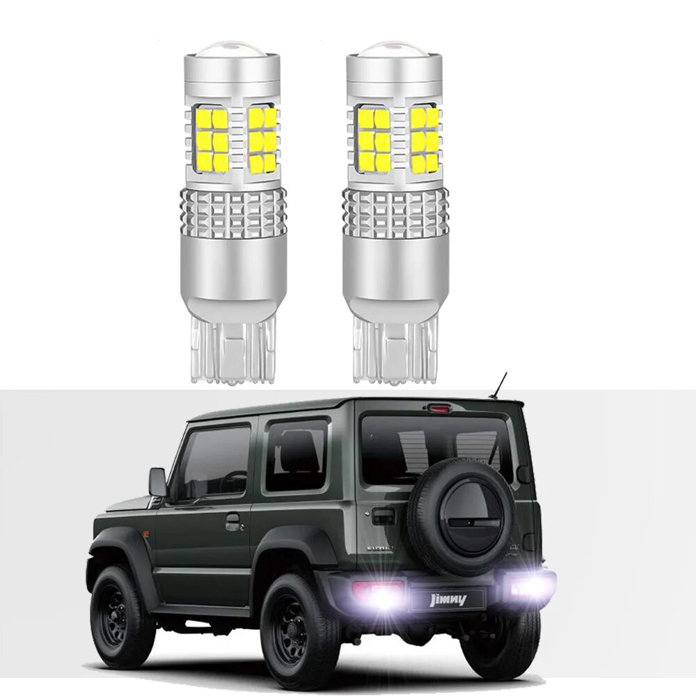 2 шт. Canbus светодиодный резервный фонарь для Suzuki Jimny 1998-2019 2020 2021 2022 2023 6000K белый без ошибок