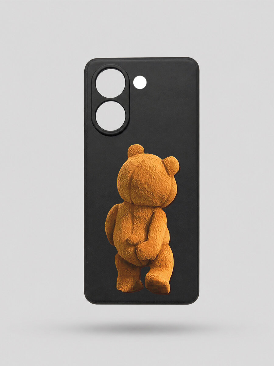 Чехол для Honor X7E, силикон, Тед, soft touch, матовый, мягкий, тонкий