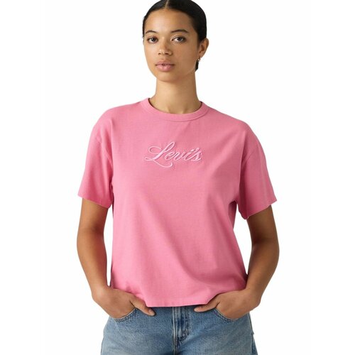 фото Футболка levi's women graphic vintage fit tee, размер m, розовый