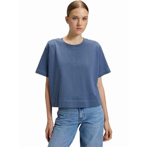 фото Футболка lee women relaxed cropped tee, размер xl, синий