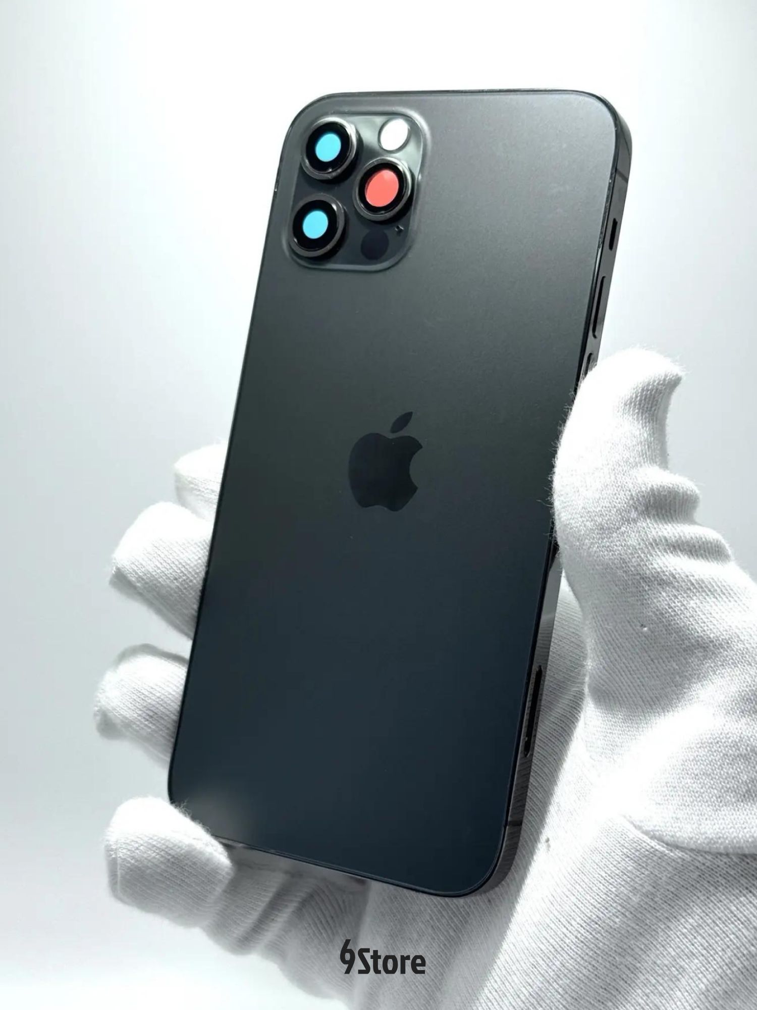 Корпус для Iphone 12 Pro Серый OR в сборе / Крышка в сборе с рамкой Айфон 12 Про Черная