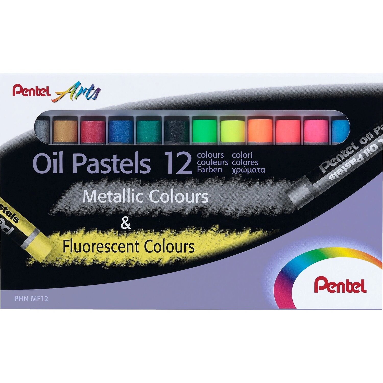 Pentel Пастель масляная Pentel Arts круглая 12 цветов