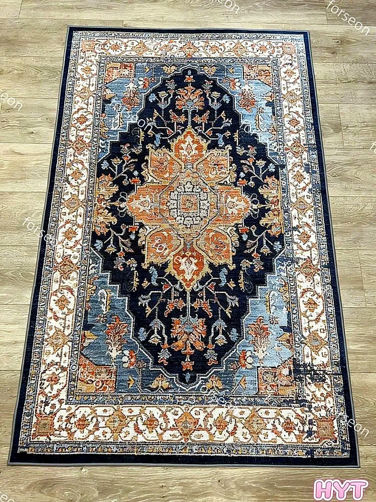 Forseon Ковер 100x200 см 4 мм разноцветный, 30x20x10 см, ковры