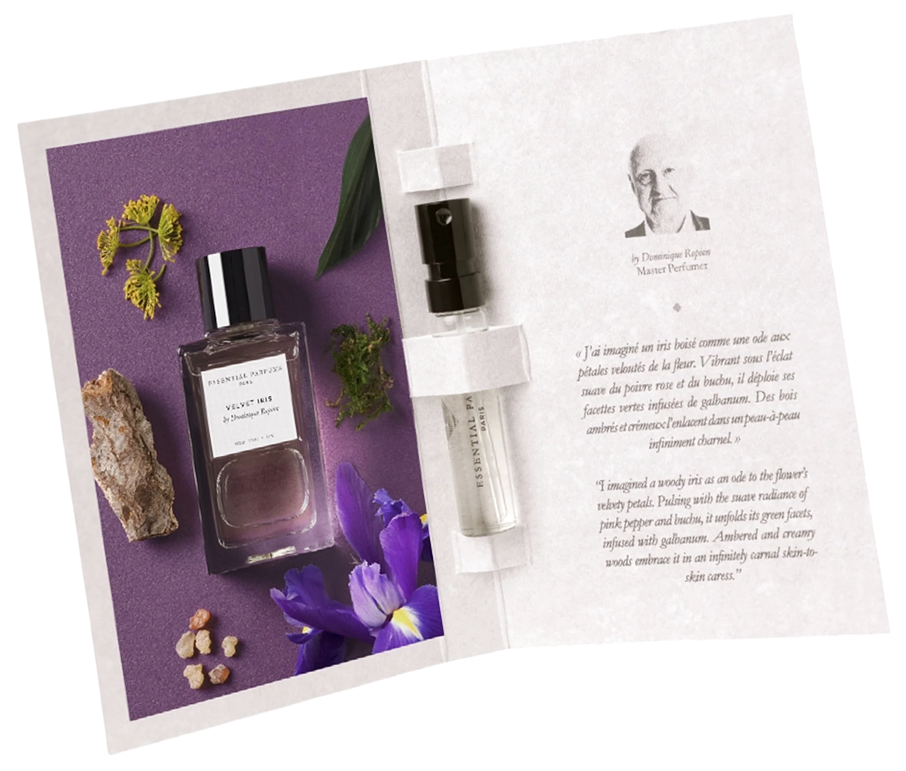 Бархатный Ирис Эссенциал Парфюмс парфюм унисекс 2 мл сэмпл - Essential Parfums Velvet Iris Paris