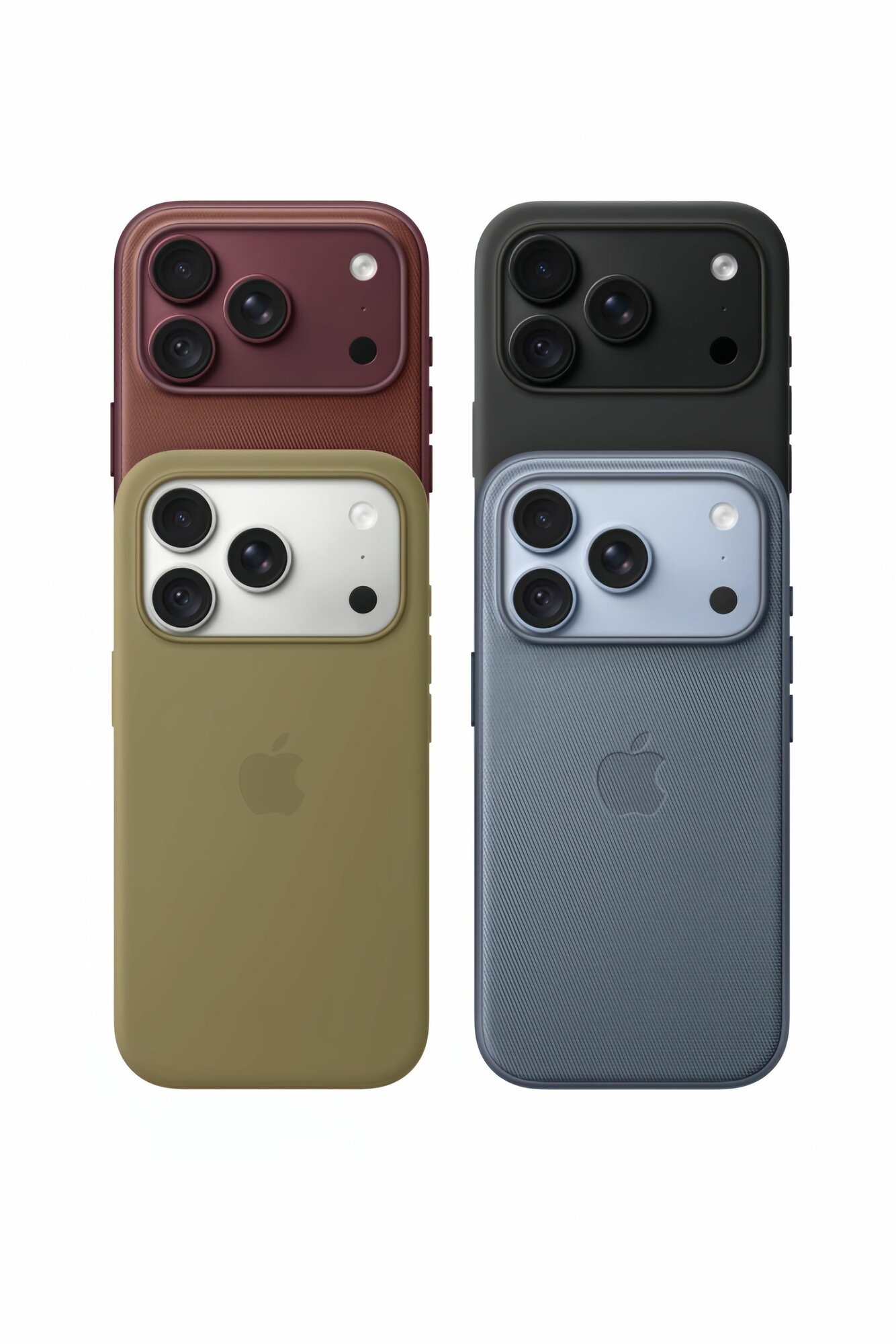 Чехол MagSafe TechWoven iPhone 18 Pro, тканевый, кнопка AI