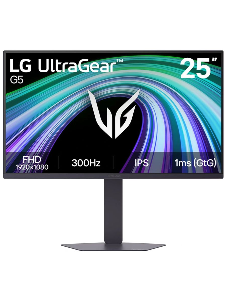 LG 24.5" Монитор 25G550B-B, игровой, 300 кд/м², HDR10, FreeSync Premium, IPS, 1920x1080, 300 Гц, черный