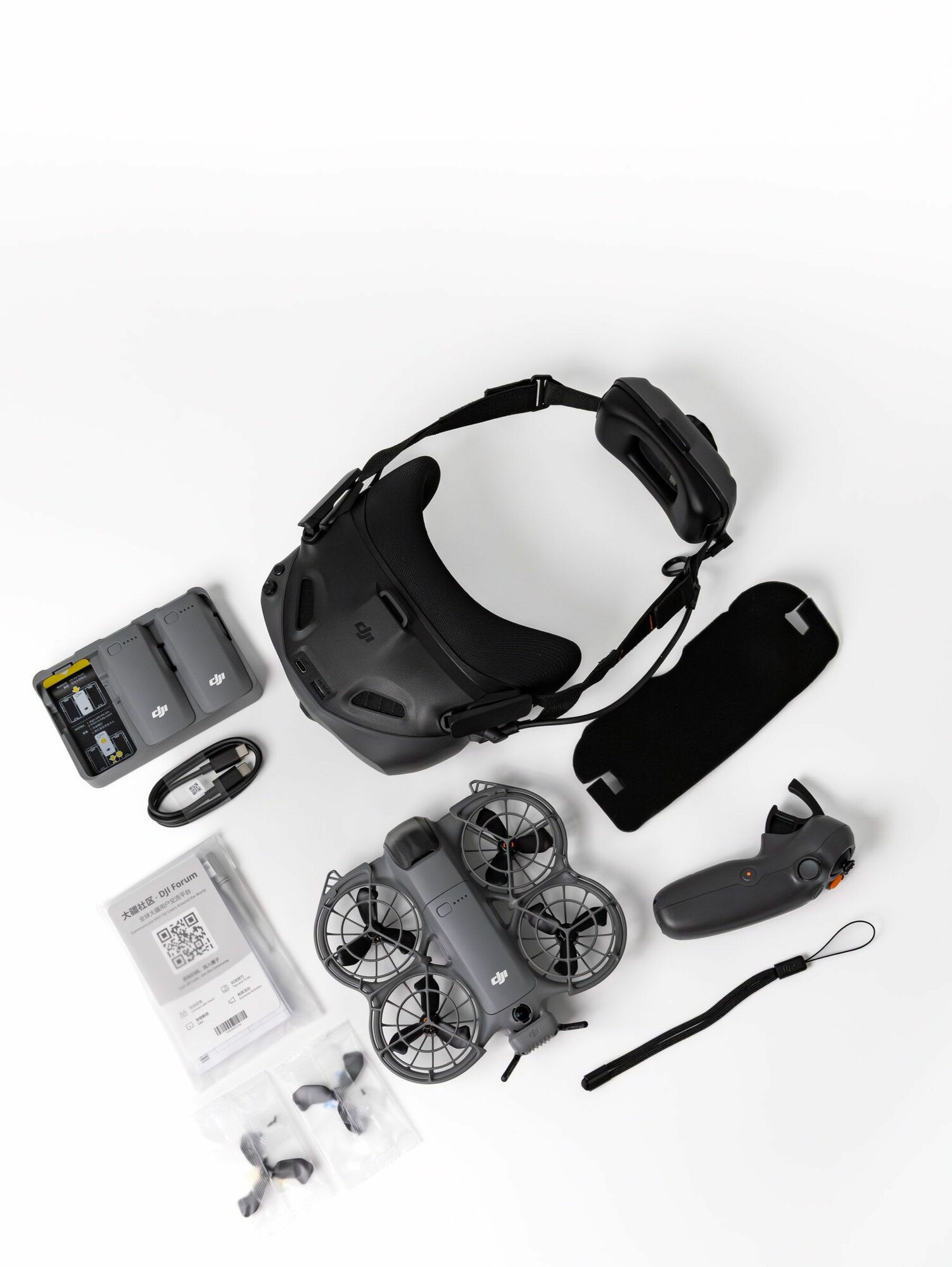 Квадрокоптер DJI Neo 2 Motion Fly More Combo, Goggles N3, RC Motion 3, 4K 60fps, 3 аккумулятора, FPV-дрон