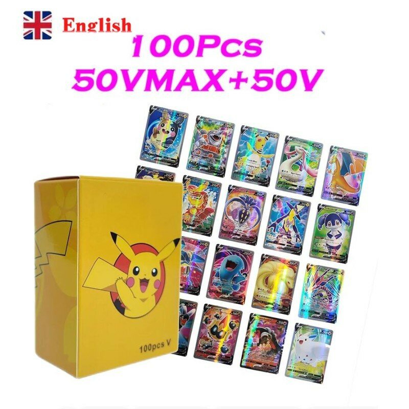 Карты Покемон EX, английская версия, флеш-карты, Vmax, суперэволюция, POKMEMON CARDS