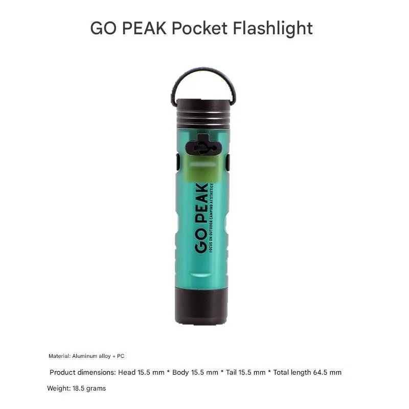 BRS Мини-фонарик GOPEAK green 1pcs