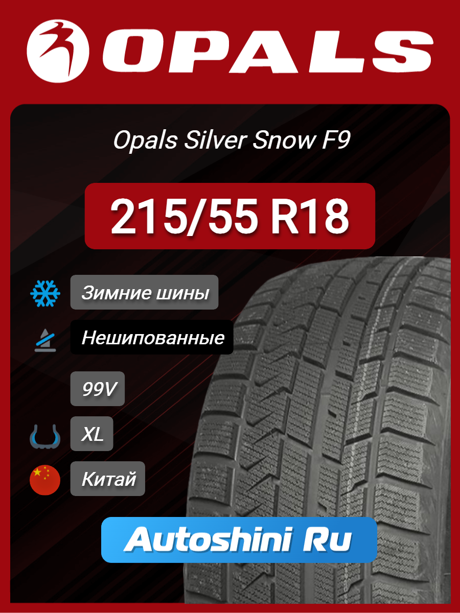 Шины зимние Opals Silver Snow F9 215/55 R18 99V (нешип) XL