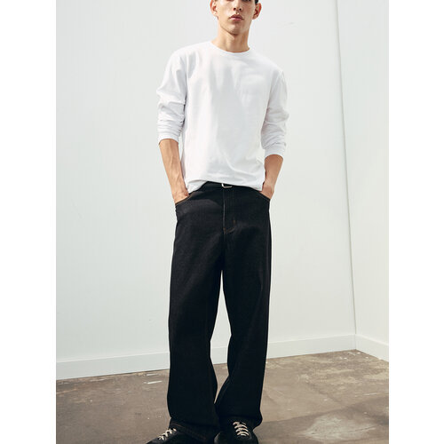 фото Джинсы широкие befree basic, размер 32/176 jean, синий деним