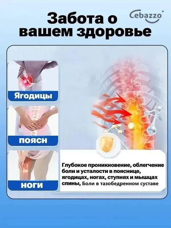 Мазь при защемлении седалищного нерва от болей в пояснице, 55 г