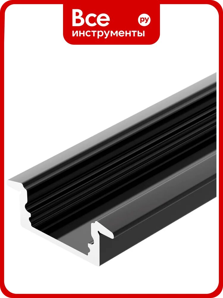 Профиль Arlight LINE-2308-F-2000 ANOD BLACK 2м 040301