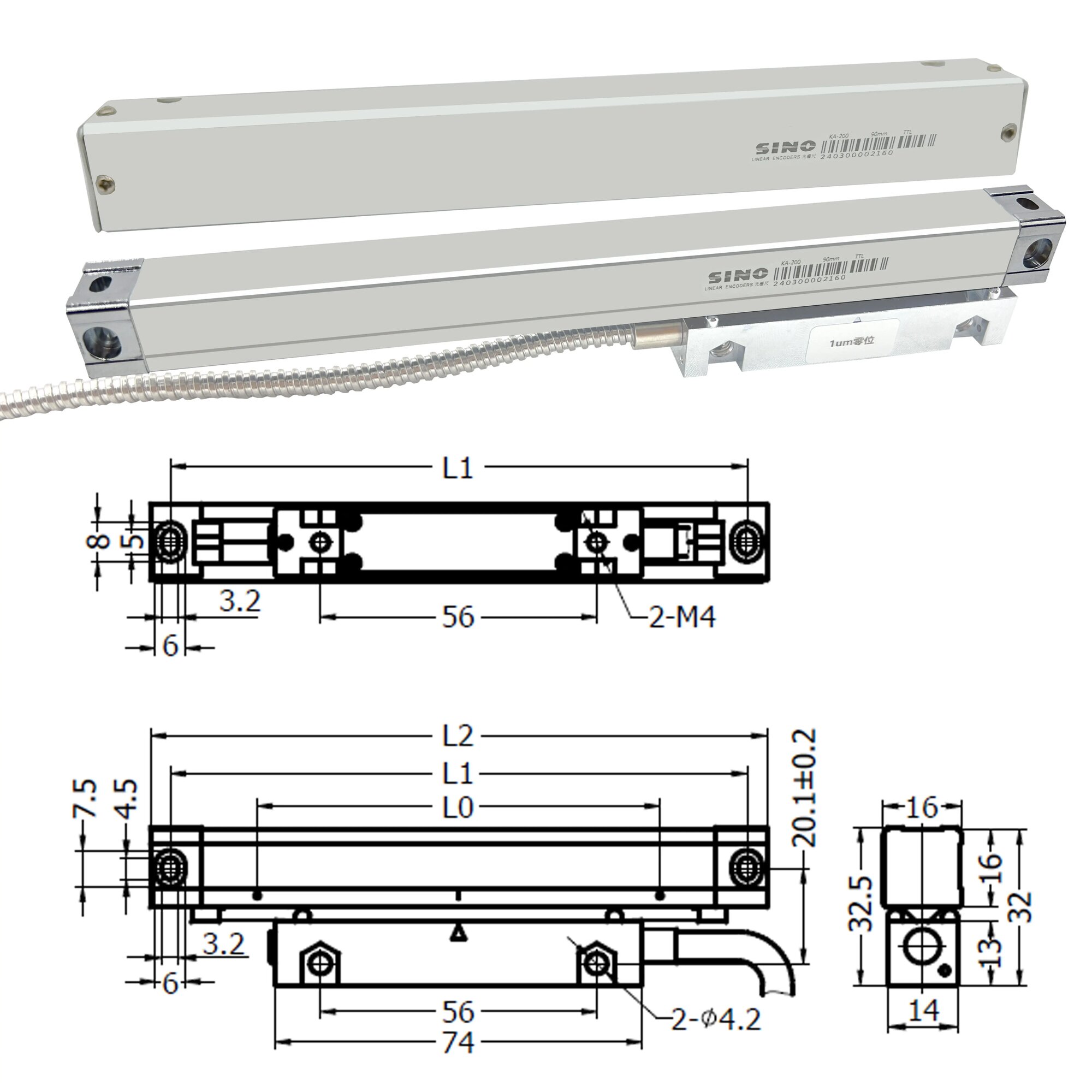 Энкодер линейный KA200-100mm-5um