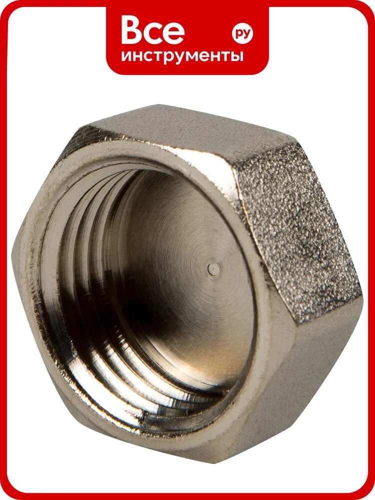 Заглушка ELSEN В, 1 1/2, TIN латунь EBF02.112T