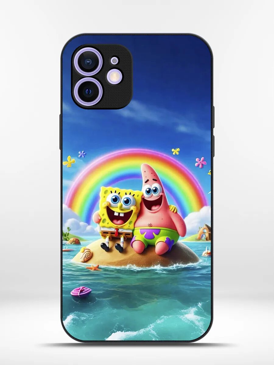 Чехол на iPhone 12 mini губка боб