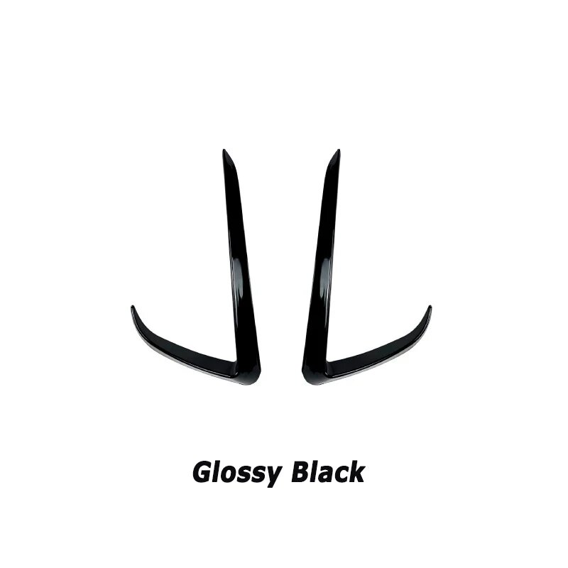 Передний бампер автомобиля, нож ветра для Tesla Model Y 2019+, вентиляционное Glossy Black