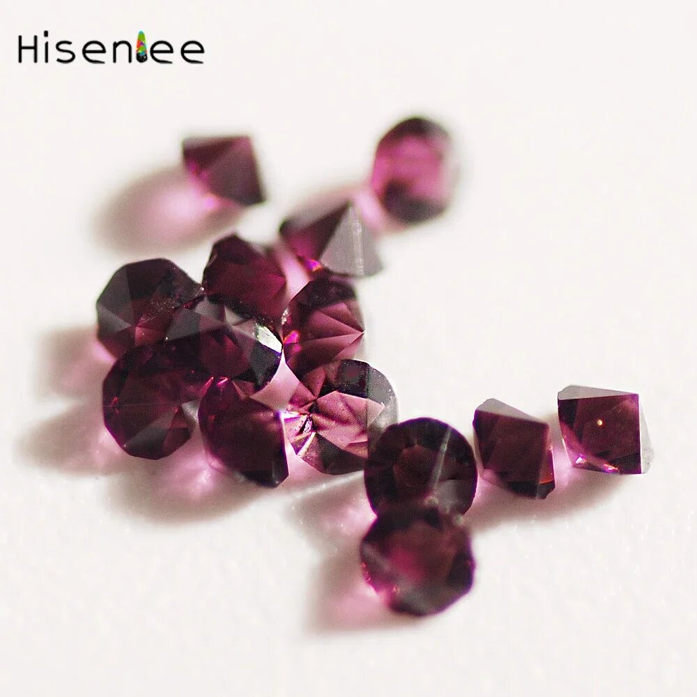 Микро стразы для дизайна ногтей Hisenlee 1440шт Фиолетовый, Grape purple