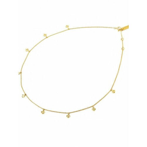 Колье NINA RICCI, фианит, длина 45 см, желтый