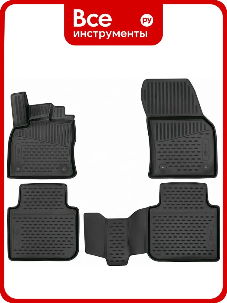 Коврики в салон Element Toyota Corolla, 01/2007-2013, 3D, 4 шт. FORMAT.3D.48.15.210k